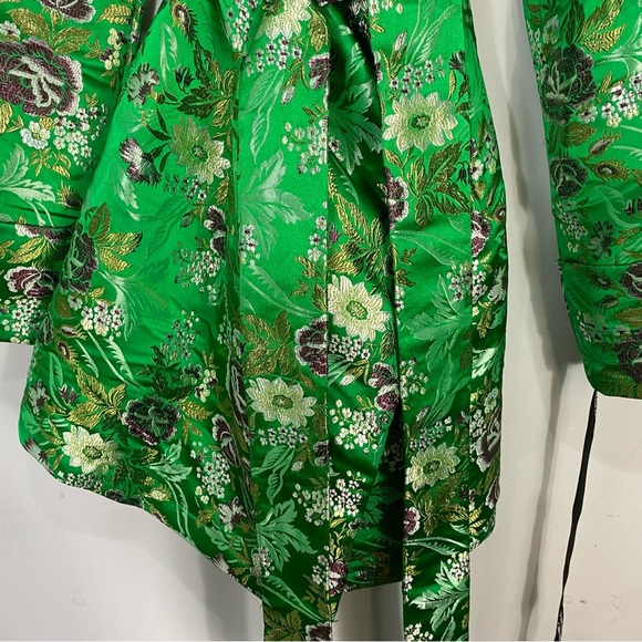 PRETTYLITTLETHING Green Bardot Oriental Jacket Dress - Picture 8 of 15